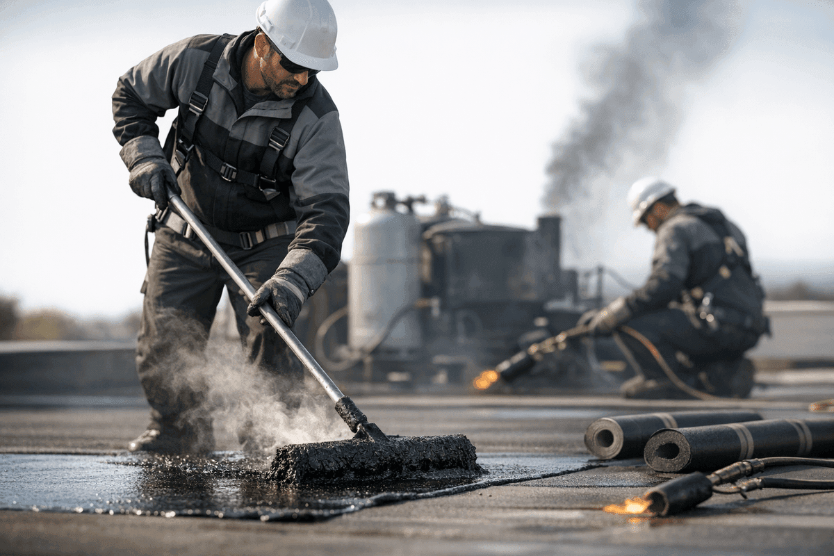 Built-Up Roofing (BUR) service by Glenmore Roofing