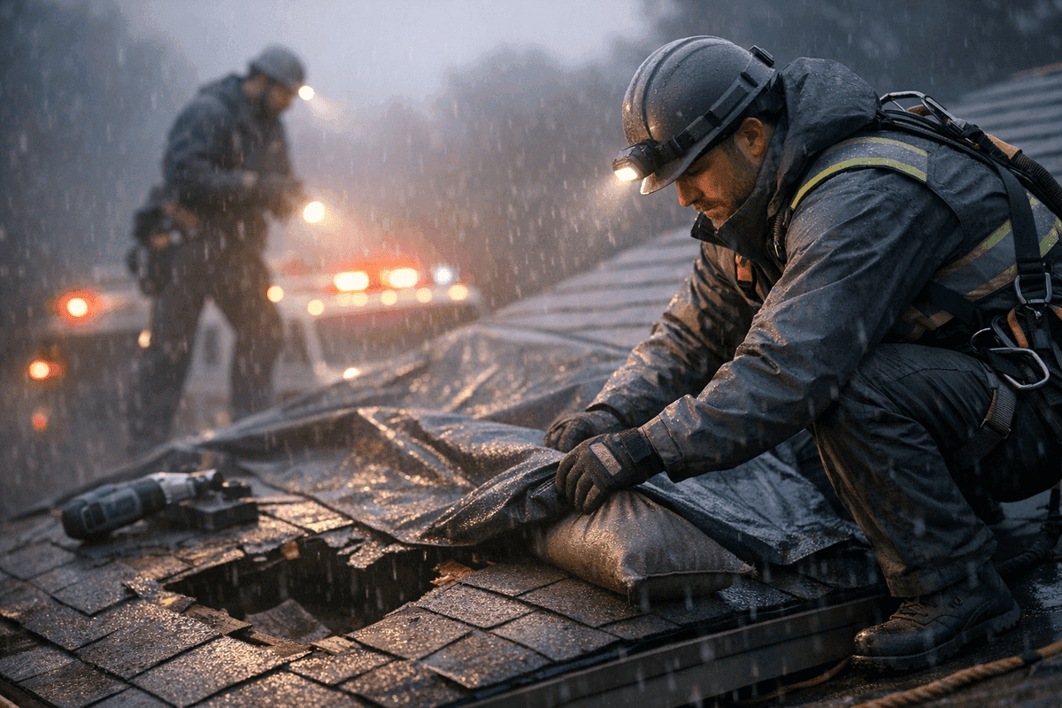 Emergency Services service by Glenmore Roofing