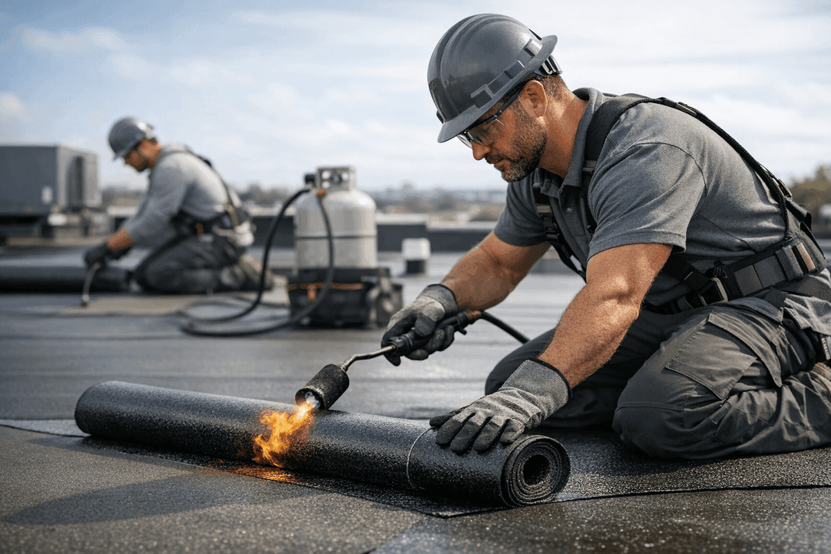 Flat Roofs service by Glenmore Roofing