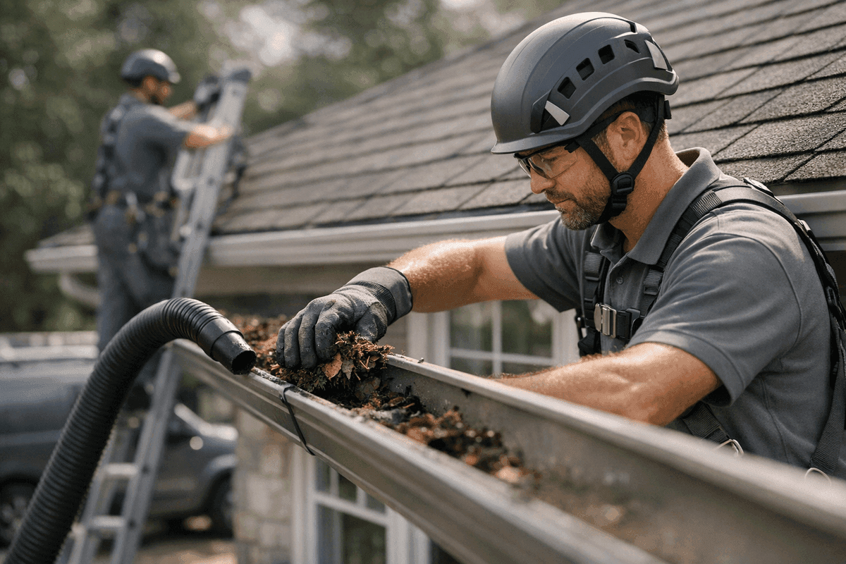 Gutter Cleaning service by Glenmore Roofing