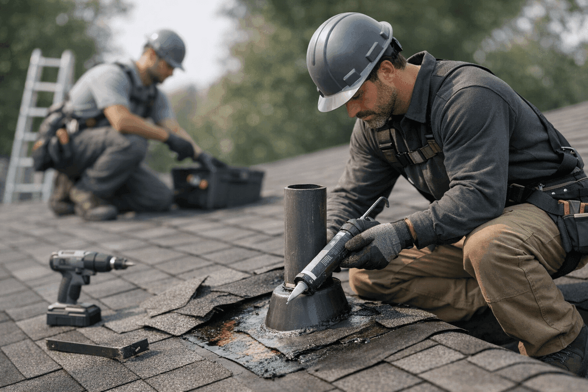 Leak Repair service by Glenmore Roofing