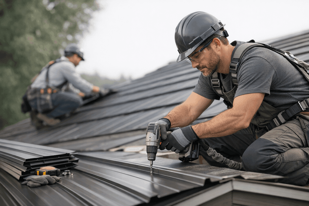 Metal Roofing service by Glenmore Roofing