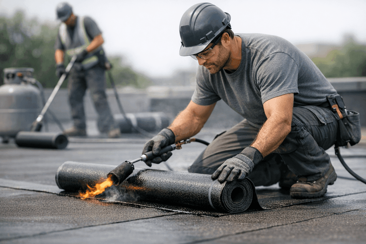Modified Bitumen service by Glenmore Roofing