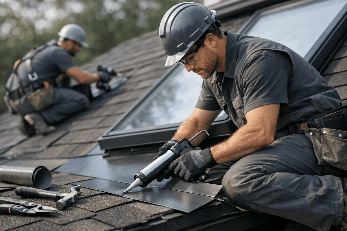 Roof Flashing Repair service by Glenmore Roofing