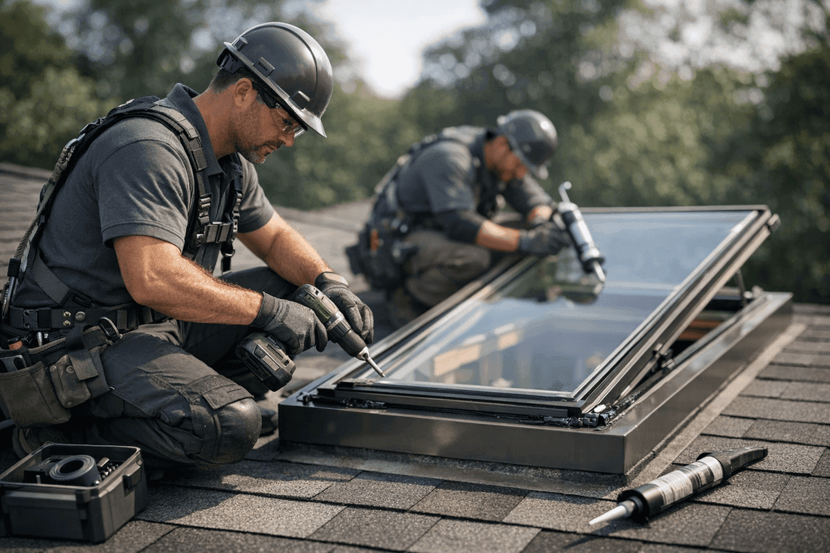 Skylight Repair service by Glenmore Roofing