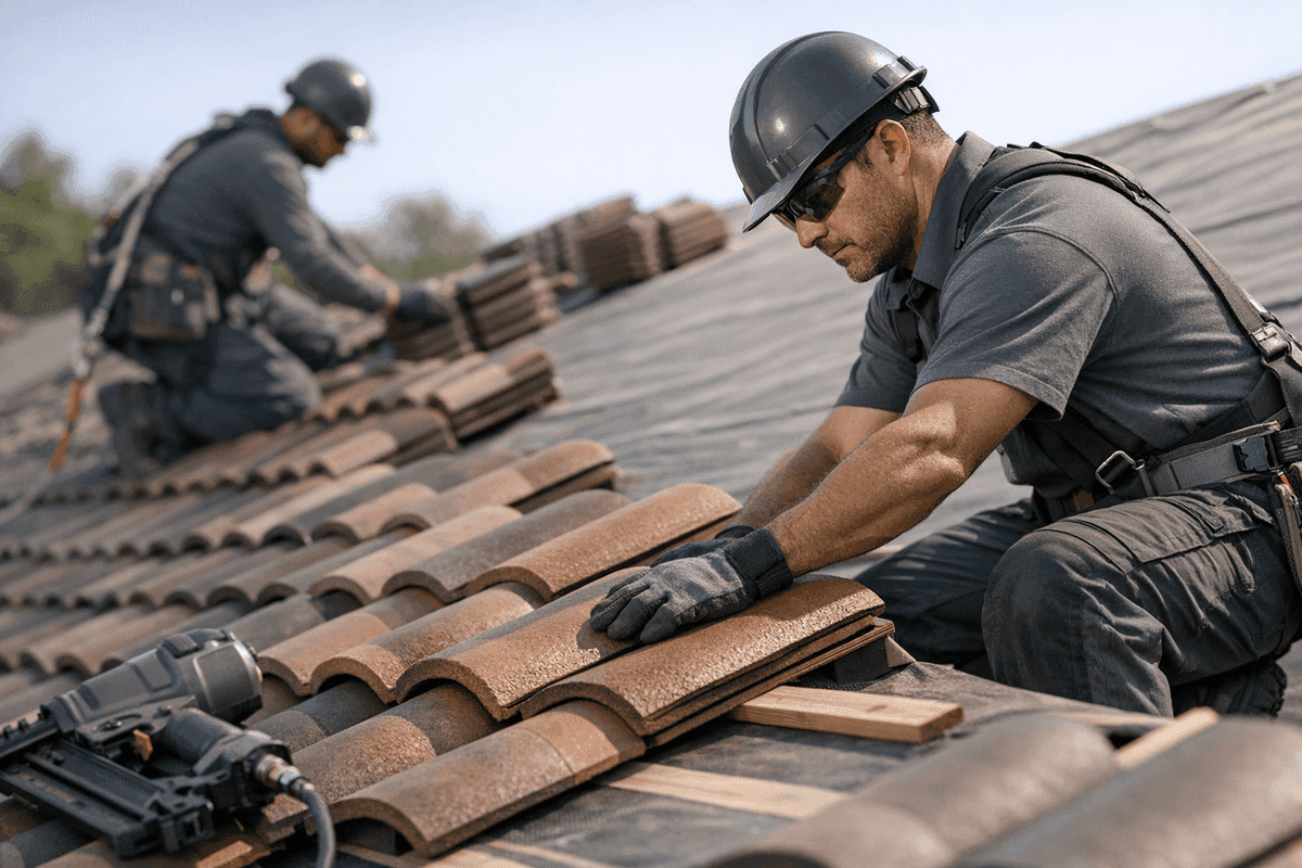 Tile Roofing service by Glenmore Roofing